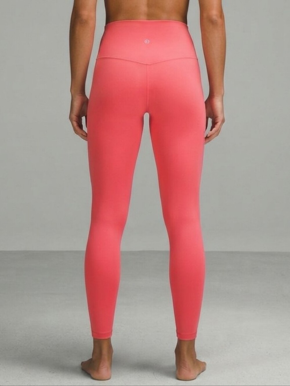 Lululemon Women's Align HR Double Lined Coral Pink Leggins 28"! Size 4